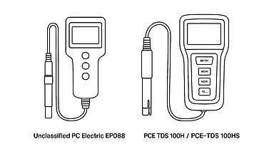 So sánh kỹ thuật sản phẩm Unclassified PC Electric EP088 và Phần mềm PCE TDS 100H / PCE-TDS 100HS