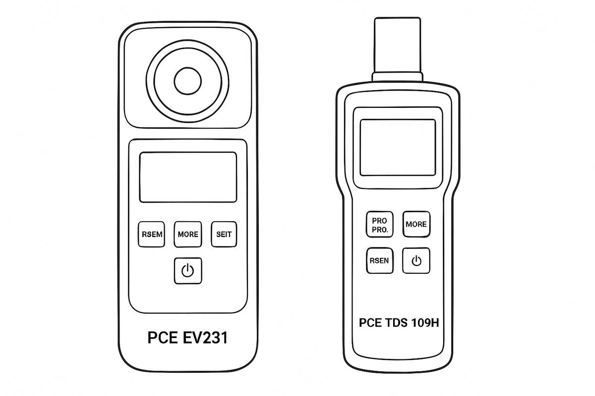 So sánh kỹ thuật sản phẩm PCE EV231 và PCE TDS 100H