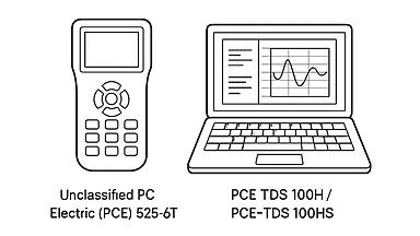 So sánh kỹ thuật sâu giữa Unclassified PC Electric (PCE) 525-6T và Phần mềm PCE TDS 100H / PCE-TDS 100HS