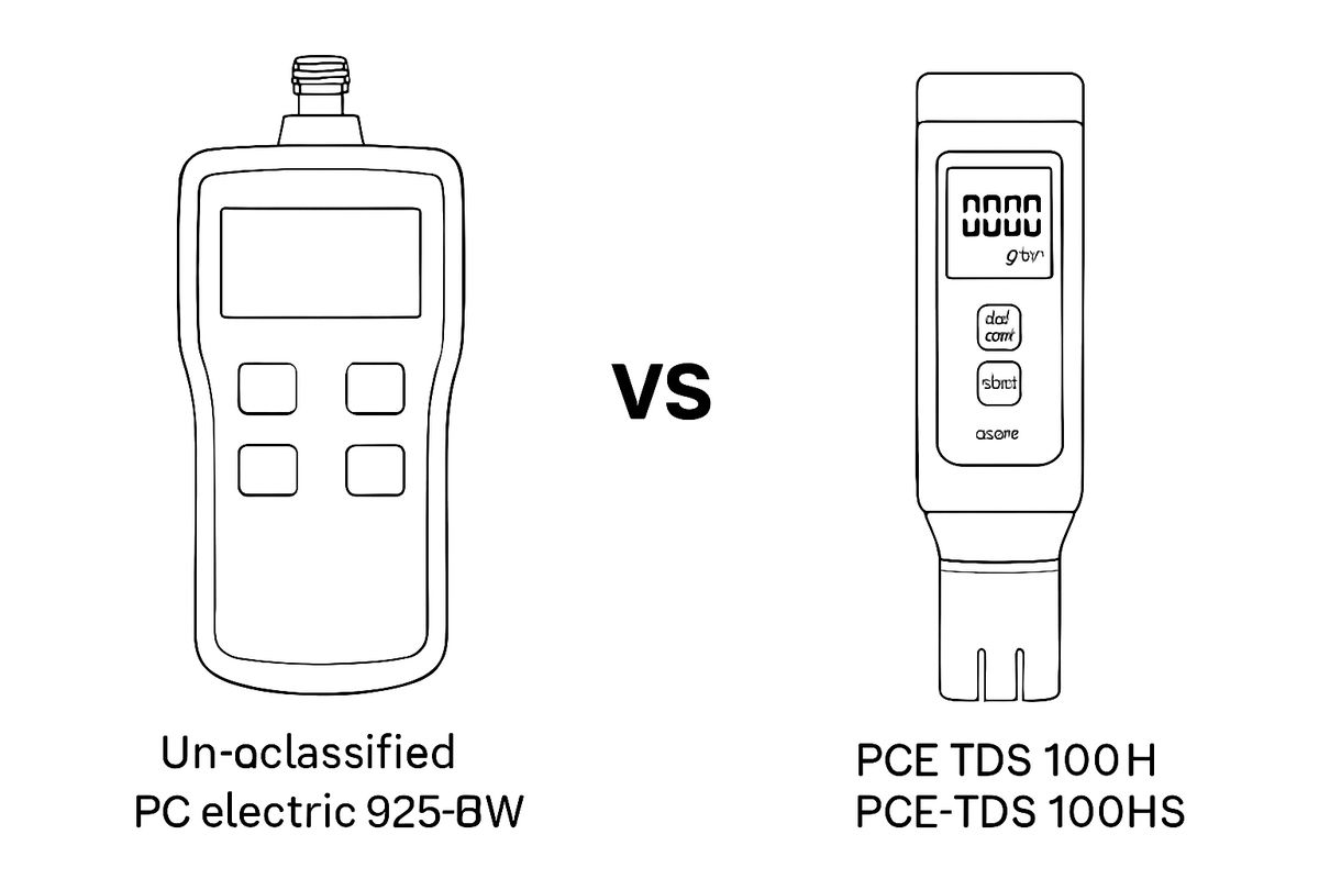 So sánh kỹ thuật sâu giữa Unclassified PC Electric 925-6W và Phần mềm PCE TDS 100H / PCE-TDS 100HS