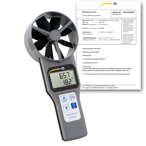 Đánh giá kỹ thuật sản phẩm: Thiết bị đo gió nhiệt độ, độ ẩm PCE VA 20-ICA