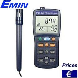 Đánh giá kỹ thuật máy đo khí CO2, nhiệt độ, độ ẩm PCE-GA 70