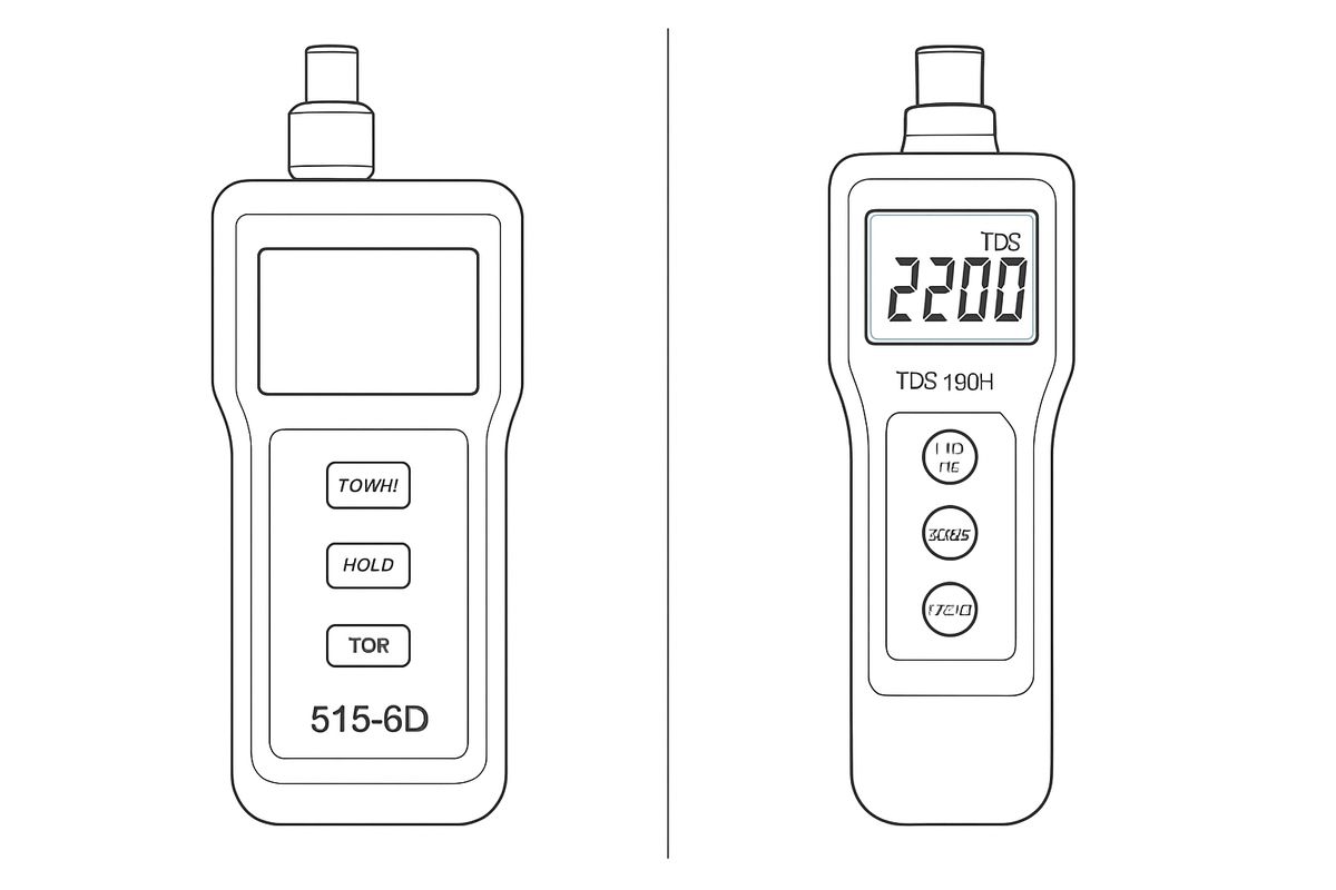 So sánh kỹ thuật giữa Unclassified PC Electric 515-6D và Phần mềm PCE TDS 100H / PCE-TDS 100HS