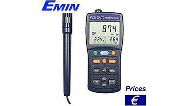 Đánh giá kỹ thuật máy đo khí CO2, nhiệt độ, độ ẩm PCE-GA 70
