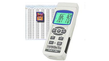 So sánh kỹ thuật giữa Máy đo nhiệt độ PCE T390 và Đồng hồ đo độ cứng PCE A Shore A