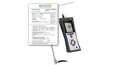 Đánh giá kỹ thuật máy đo áp suất, tốc độ gió đường ống PCE HVAC 2-ICA