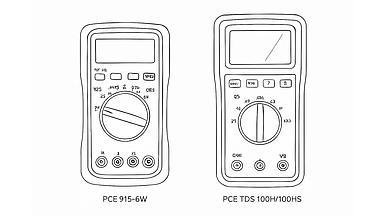So sánh kỹ thuật sản phẩm ngừng sản xuất của PC Electric: PCE 915-6W và PCE TDS 100H/100HS