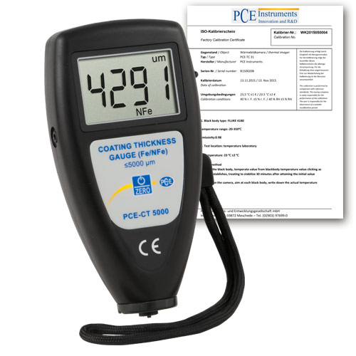 Đánh giá chuyên sâu máy đo độ dày vật liệu PCE CT 5000-ICA