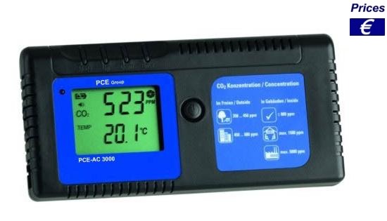 Đánh giá kỹ thuật máy đo khí CO2 PCE AC-3000